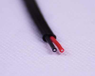 Black 2 Core Flat Cable 